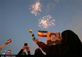 جشن پیروزی ابراهیم رئیسی در انتخابات