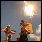 جشن پیروزی ابراهیم رئیسی در انتخابات