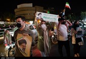 جشن پیروزی ابراهیم رئیسی در انتخابات
