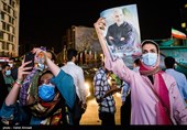 جشن پیروزی ابراهیم رئیسی در انتخابات