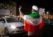 جشن پیروزی ابراهیم رئیسی در انتخابات