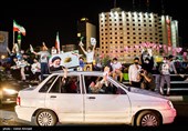 جشن پیروزی ابراهیم رئیسی در انتخابات