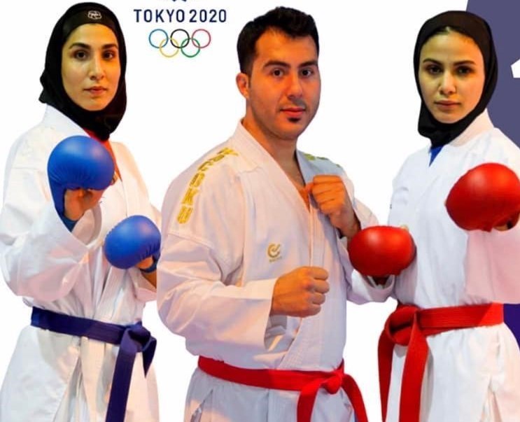 کاراته , کاراته ایران , حمیده عباسعلی , سارا بهمنیار , سجاد گنج‌زاده , شهرام هروی , سمانه خوشقدم , المپیک 2020 توکیو  , کاراته - المپیک 2020 توکیو , 