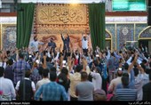 مداحی عبدالرضاهلالی،محمدحسین پویانفر،محمدفصولی،مهدی رعنایی در مراسم جشن عیدغدیرخم ،حرم امام زاده صالح (ع)