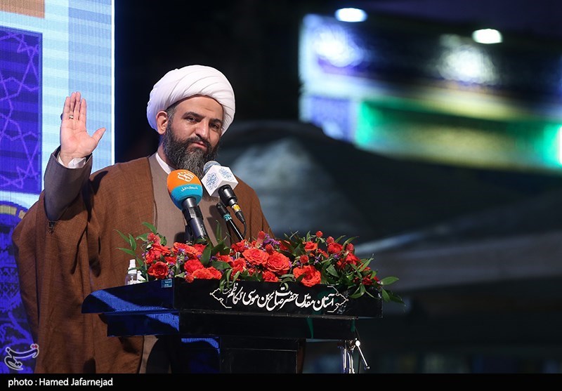 سخنرانی حجت‌الاسلام احسان بی‌آزار تهرانی رئیس جشنواره بزرگ صالح