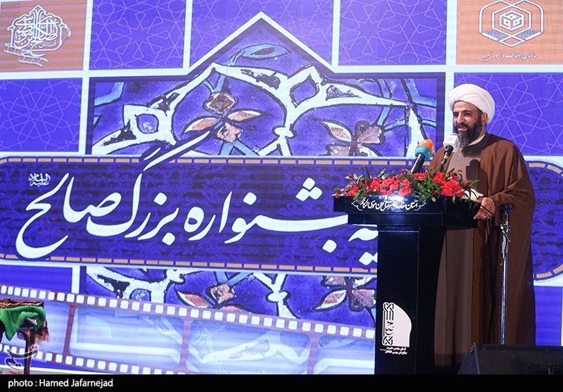 سخنرانی حجت‌الاسلام احسان بی‌آزار تهرانی رئیس جشنواره بزرگ صالح