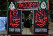 عزاداری شب اول محرم در هیئت ریحانةالحسین
