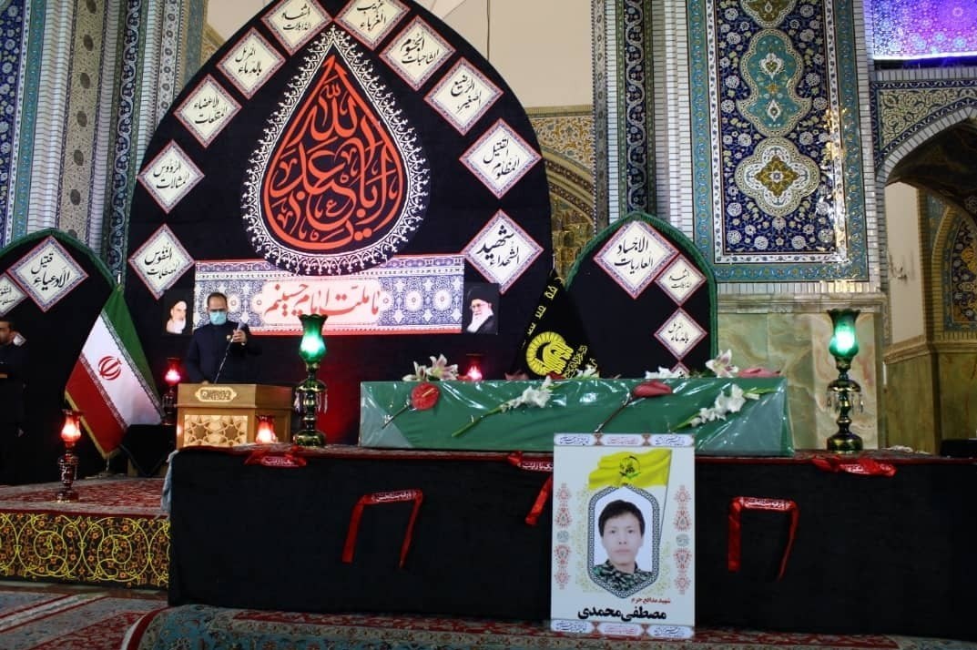 لشکر فاطمیون , جبهه مقاومت اسلامی , شهدای مدافع حرم , تشییع شهدا , مراسم تشییع , آستان قدس رضوی , 