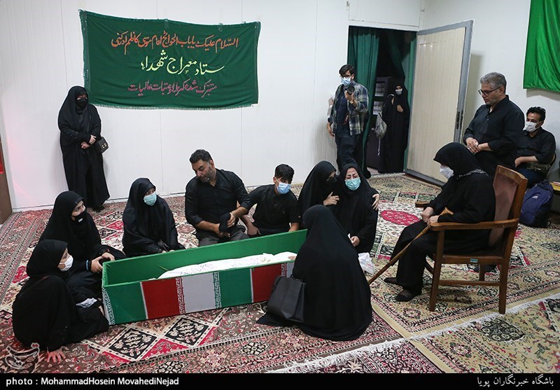 وداع با پیکر شهید مدافع حرم هادی شریفی