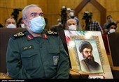  سردار علی فدوی جانشین فرمانده کل سپاه پاسداران در مراسم ششمین اجلاسیه بین المللی مجاهدان در غربت
