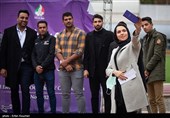 فرزانه فصیحی دونده در مراسم انتخابات کمیسیون ورزشکاران کمیته ملی المپیک