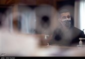 محمدرضا گرایی کشتی گیر در مراسم انتخابات کمیسیون ورزشکاران کمیته ملی المپیک