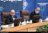 احمد وحیدی وزیر کشور و سید مسعود میرکاظمی معاون رئیس جمهور و رئیس سازمان برنامه و بودجه در نشست استانداران سراسر کشور با وزیر کشور