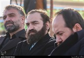 حضور حامد فخری زاده فرزند دانشمند شهید محسن فخری زاده در آیین رونمایی از اِلمان این شهید در آبسرد،دماوند