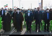 آیین رونمایی از اِلمان دانشمند شهید محسن فخری‌زاده در آبسرد،دماوند