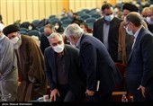 بهرام عین اللهی وزیر بهداشت در آیین دانشگاهی اولین سالگرد شهادت شهید محسن فخری زاده 
