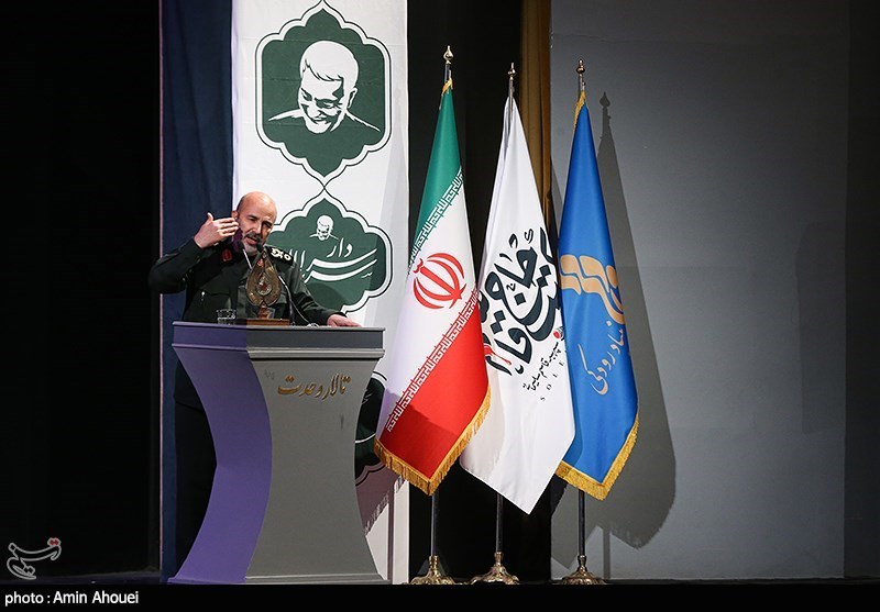 سخنرانی سردار محمدرضا فلاح‌ زاده جانشین سپاه قدس در اختتامیه نخستین کنگره شعر سردار سربداران