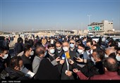 علیرضا زاکانی شهردار تهران در آئین افتتاح فاز نهایی پروژه تقاطع غیر همسطح سه‌راه باقرشهر