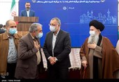 علیرضا زاکانی شهردار تهران در آئین افتتاح فاز نهایی پروژه تقاطع غیر همسطح سه‌راه باقرشهر