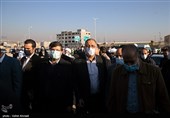 علیرضا زاکانی شهردار تهران در آئین افتتاح فاز نهایی پروژه تقاطع غیر همسطح سه‌راه باقرشهر
