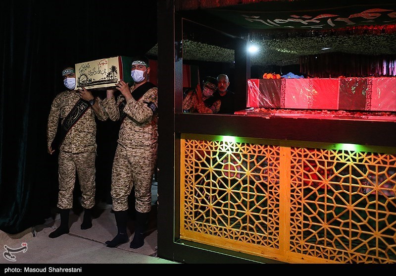 وداع با پیکر شهید دفاع مقدس باب‌الله داوودی