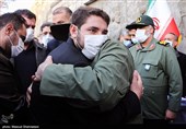 ابراز همدردی سردار فدوی جانشین فرمانده سپاه پاسداران به فرزند شهید «حسن ایرلو» سفیر ایران در یمن
