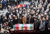 مراسم تشییع شهید حسن ایرلو سفیر ایران در یمن