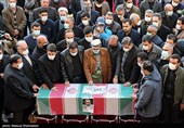 مراسم تشییع شهید حسن ایرلو سفیر ایران در یمن