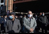 سردار محمد رضا یزدی در مراسم تشییع پیکر شهید حاج حسن ایرلو سفیر ایران در یمن 