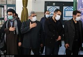 سردار اسماعیل قاآنی فرماندهی نیروی قدس سپاه در مراسم تشییع پیکر شهید حاج حسن ایرلو سفیر ایران در یمن 
