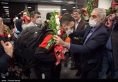 استقبال از قهرمانان تیم ملی کاراته در کرمانشاه