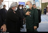 سردار سلامی فرمانده کل سپاه پاسداران و سردار قاآنی فرمانده نیروی قدس سپاه