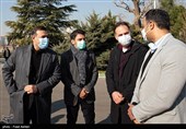 حضور مجید نامجو مطلق پیشکسوت فوتبال و شهاب الدین عزیزی خادم در محل اردوی تیم ملی فوتبال بانوان ایران