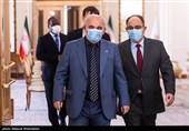 ورود سفرای کشور های خارجی به مراسم یادبود شهید حسن ایرلو سفیر ایران در یمن