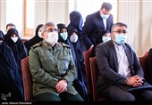 سردار اسماعیل قاآنی فرمانده سپاه قدس سپاه پاسداران در مراسم یادبود شهید حسن ایرلو سفیر ایران در یمن