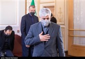 سید حمید سجادی وزیر ورزش و جوانان در مراسم یادبود شهید حسن ایرلو سفیر ایران در یمن