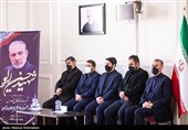 حسین امیرعبدالهیان وزیر امور خارجه در مراسم یادبود شهید حسن ایرلو سفیر ایران در یمن