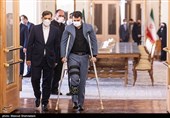  حجت الله عبدالملکی  وزیر تعاون، کار و رفاه اجتماعی در مراسم یادبود شهید حسن ایرلو سفیر ایران در یمن 