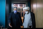 حجت الاسلام مهدی ایمانی پور رئیس سازمان فرهنگ و ارتباطات اسلامی و مجید قلی زاده مدیر عامل خبرگزاری تسنیم