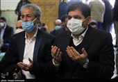 حضور محمد مخبر معاون اول رئیس جمهور در مراسم یادبود فرزند سخنگوی دولت