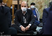 حضور محرابیان وزیر نیرو در مراسم یادبود فرزند سخنگوی دولت