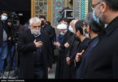 حضور محمدمهدی طهرانچی، رئیس دانشگاه آزاد در مراسم یادبود فرزند سخنگوی دولت