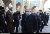 حضور سیدمحمودرضا آقامیری رئیس دانشگاه آزاد اسلامی استان تهران و واحد تهران مرکز در مراسم یادبود فرزند سخنگوی دولت