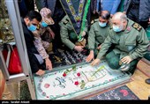 حضور سردار حسین سلامی فرمانده سپاه پاسداران انقلاب اسلامی در  گلزار شهدای کرمان