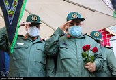 حضور سردار حسین سلامی فرمانده سپاه پاسداران انقلاب اسلامی در  گلزار شهدای کرمان