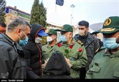 حضور سردار حسین سلامی فرمانده سپاه پاسداران انقلاب اسلامی در  گلزار شهدای کرمان