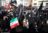 تشییع پیکر 150 شهید دوران دفاع مقدس در تهران