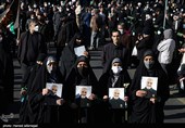 تشییع پیکر 150 شهید دوران دفاع مقدس در تهران