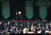 سخنرانی حجت‌الاسلام احسان بی آزار تهرانی در تجمع عزاداران فاطمی در میدان شهید طهرانی مقدم