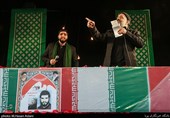 مداحی حاج محمود کریمی و سیدمحمود علوی  در تجمع عزاداران فاطمی در میدان شهید طهرانی مقدم